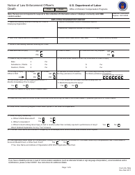 Document preview: Form CA-722 Notice of Law Enforcement Officer's Death