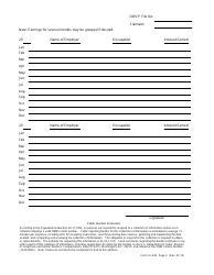 Form LS-426 Request for Earnings Information, Page 2