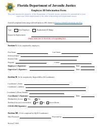 Document preview: Employee Id Information Form - Florida