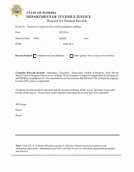 Request for Student Records - Florida