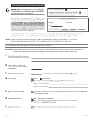 Form DCS Document Cover Sheet, Page 4