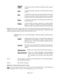 Form AO435 Transcript Order - Nevada, Page 3