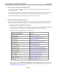 Form AO435 Transcript Order - Nevada, Page 4