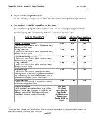 Form AO435 Transcript Order - Nevada, Page 6