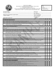 Form DBPR/REG8000-416 Limited Service Veterinary Medical Practice Inspection Form - Sample - Florida
