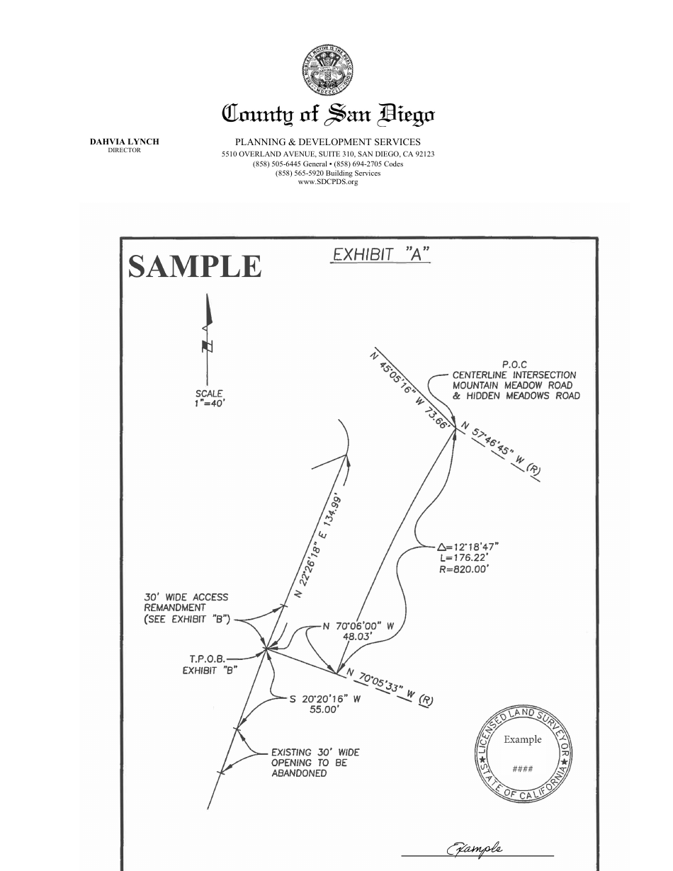 Application for Remandment of Previously Relinquished Access Rights - County of San Diego, California, Page 6