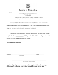 Application for Remandment of Previously Relinquished Access Rights - County of San Diego, California, Page 9