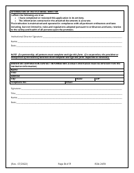 Form RDA2459 Application for Change of Ownership and Request for Provisional Authorization - Tennessee, Page 3