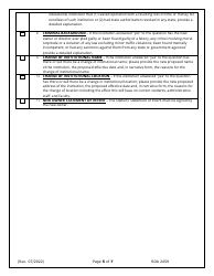 Form RDA2459 Application for Change of Ownership and Request for Provisional Authorization - Tennessee, Page 5