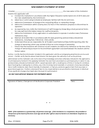 Form RDA2459 Application for Change of Ownership and Request for Provisional Authorization - Tennessee, Page 7