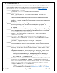 Form RDA2459 Application for Initial Authorization of a Postsecondary Educational Institution - Tennessee, Page 10