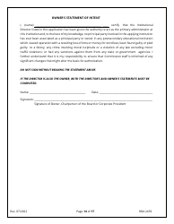 Form RDA2459 Application for Initial Authorization of a Postsecondary Educational Institution - Tennessee, Page 14