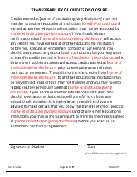 Form RDA2459 Application for Initial Authorization of a Postsecondary Educational Institution - Tennessee, Page 17