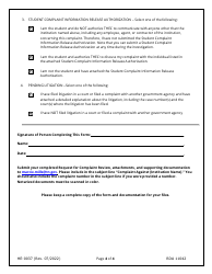 Form HE-0037 Request for Complaint Review - Tennessee, Page 4