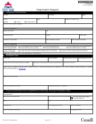 Document preview: Form RCMP GRC2706E Registration Request - Canada
