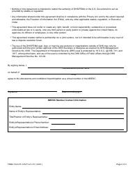 FEMA Form FF-145-FY-21-101 National Business Emergency Operations Center Membership Agreement, Page 2