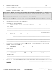 Form INV1 Application for Involuntary Custody for Mental Health Examination - West Virginia, Page 2