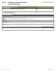 Form HLTH5433 Pharmacare Provider Change - British Columbia, Canada, Page 3