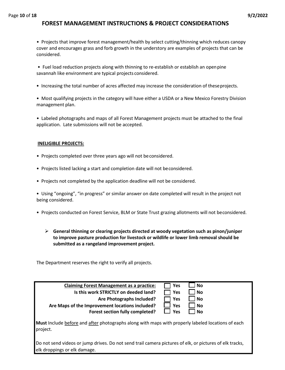 Application and Agreement - Eplus Habitat Incentive Program - New Mexico, Page 10