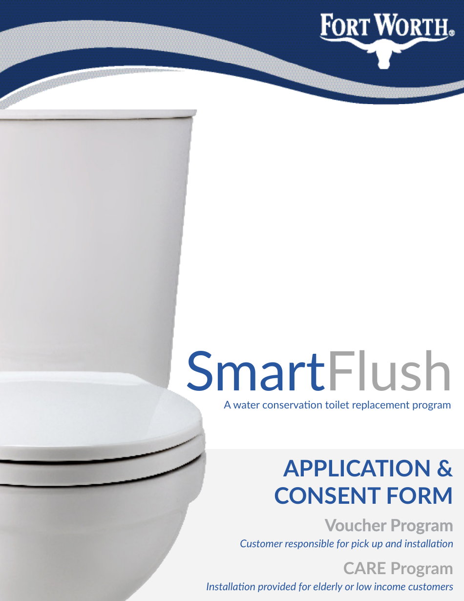 Smartflush Application  Consent Form - City of Fort Worth, Texas, Page 1