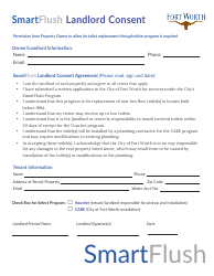 Smartflush Application &amp; Consent Form - City of Fort Worth, Texas, Page 4