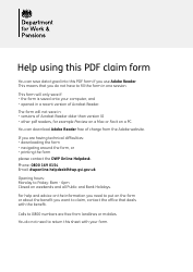 Form WFP1 Winter Fuel Payment Application Form - United Kingdom