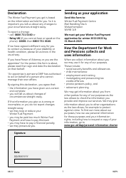 Form WFP1 Winter Fuel Payment Application Form - United Kingdom, Page 8