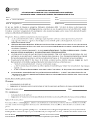 Form 313181 Parental Consent Form - Instruction in Access Points - Alternate Academic Achievement Standards (Ap-aaas) and Administration of the Statewide, Standardized Alternate Assessment - Florida (French)