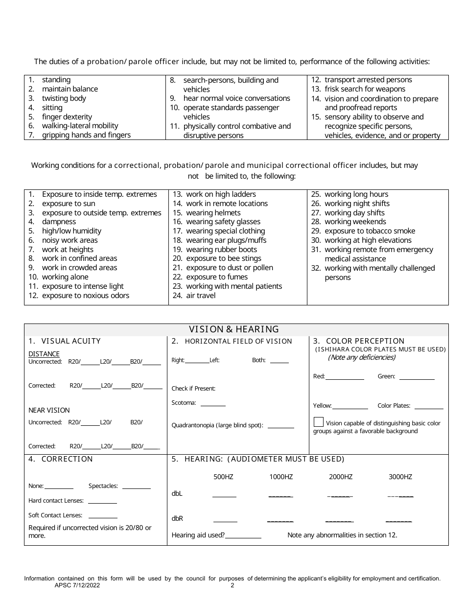 Form F-2B Medical Examination Report - Alaska, Page 2