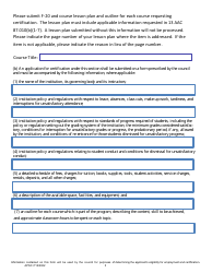 Form F-20 Application for Course Certification - Alaska, Page 3