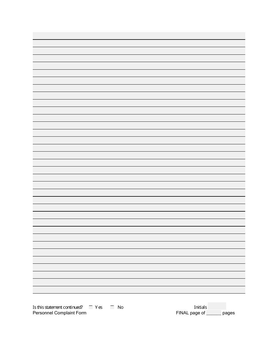 Personnel Complaint Sheet - City of Fort Worth, Texas, Page 4