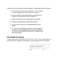 Personnel Complaint Sheet - City of Fort Worth, Texas, Page 5