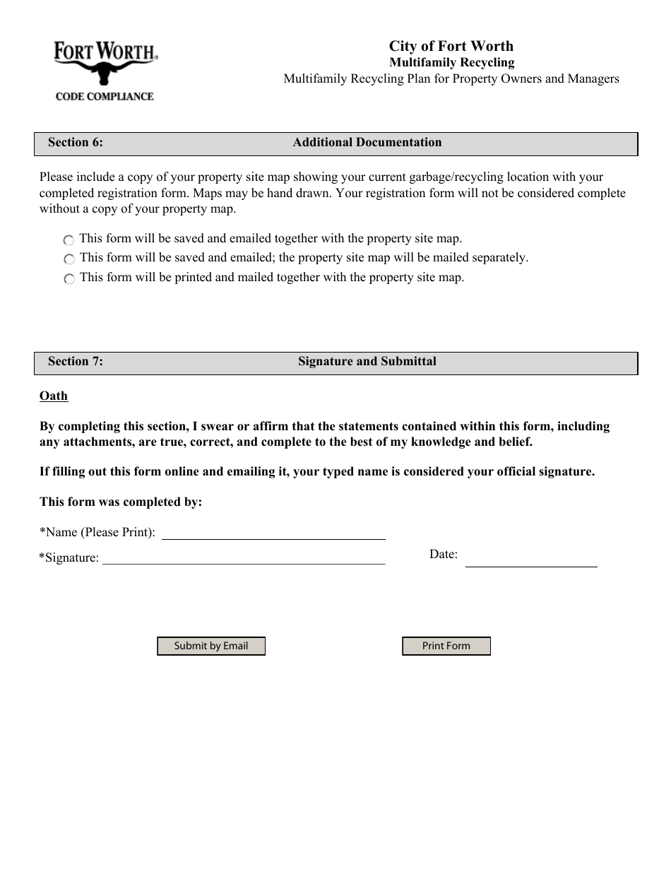 Multifamily Recycling Plan for Property Owners and Managers - City of Fort Worth, Texas, Page 3