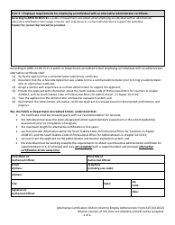 Form AC5 Alternative Certification District Intent to Employ - Administration Alternative Certification - South Dakota, Page 2