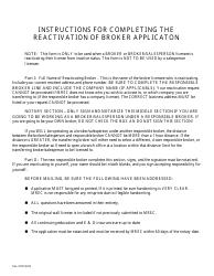 Reactivation of Broker - Mississippi