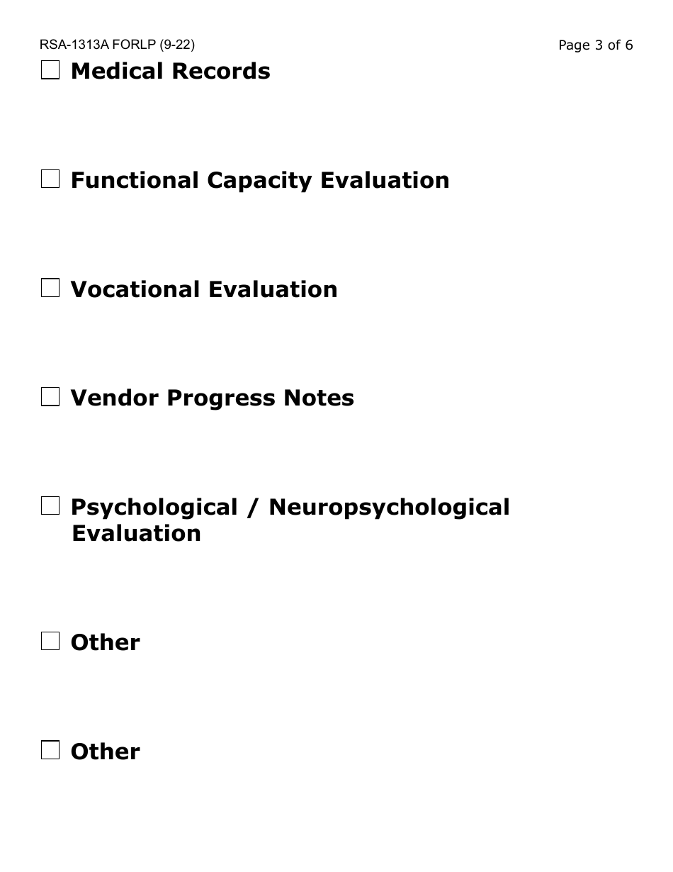 Form RSA-1313A-LP Authorization for Release of Rsa Records - Large Print - Arizona, Page 3