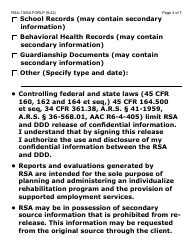 Form RSA-1365A-LP Authorization/Consent for Disclosure and Use of Confidential Information Between Ddd and Rsa - Large Print - Arizona, Page 4