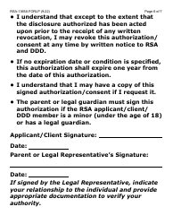 Form RSA-1365A-LP Authorization/Consent for Disclosure and Use of Confidential Information Between Ddd and Rsa - Large Print - Arizona, Page 6