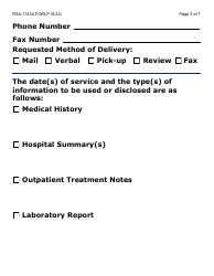 Form RSA-1312A-LP Authorization for Disclosure of Health Information to Rsa - Large Print - Arizona, Page 3