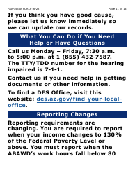 Form FAA-1530A-LP Abawd Participation and Referral Notice - Large Print - Arizona, Page 11