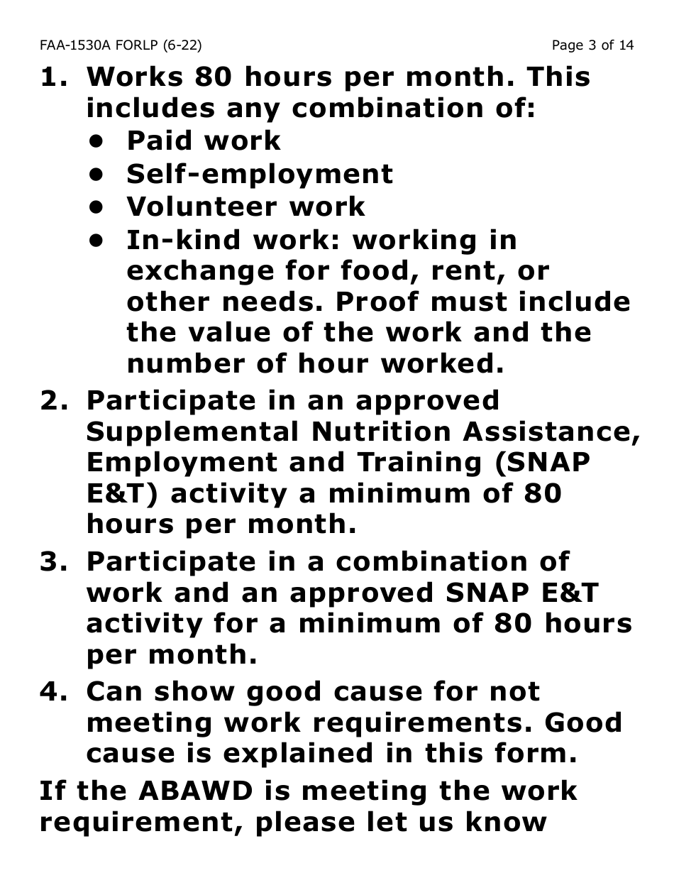 Form FAA-1530A-LP Abawd Participation and Referral Notice - Large Print - Arizona, Page 3