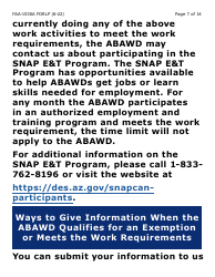 Form FAA-1530A-LP Abawd Participation and Referral Notice - Large Print - Arizona, Page 7