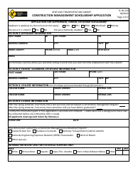 Form TC90-129 Construction Management Scholarship Application - Kentucky, Page 3