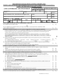 Formulario DMV06-104 Formulario De Datos Para Permiso, Licencia Clase O (Auto), Clase M (Motocicleta) Y Tarjeta De Identificacion Del Estado - Nebraska (Spanish)