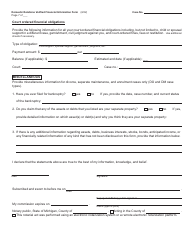 Form CC320 Domestic Relations Verified Financial Information Form - Michigan, Page 7