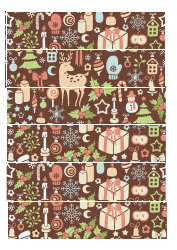 Document preview: Presents and Toys Christmas Paper Chain Template
