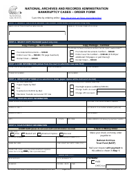 NA Form 90 Bankruptcy Cases - Order Form, Page 2