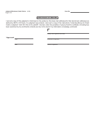 Form DC85 Judgment/Dismissal - Small Claims - Michigan, Page 2