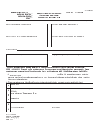 Document preview: Form MC97R Request for Redaction of Protected Personal Identifying Information - Michigan