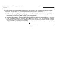 Form PCM219A Continuing Order for Mental Health Treatment - Michigan, Page 3